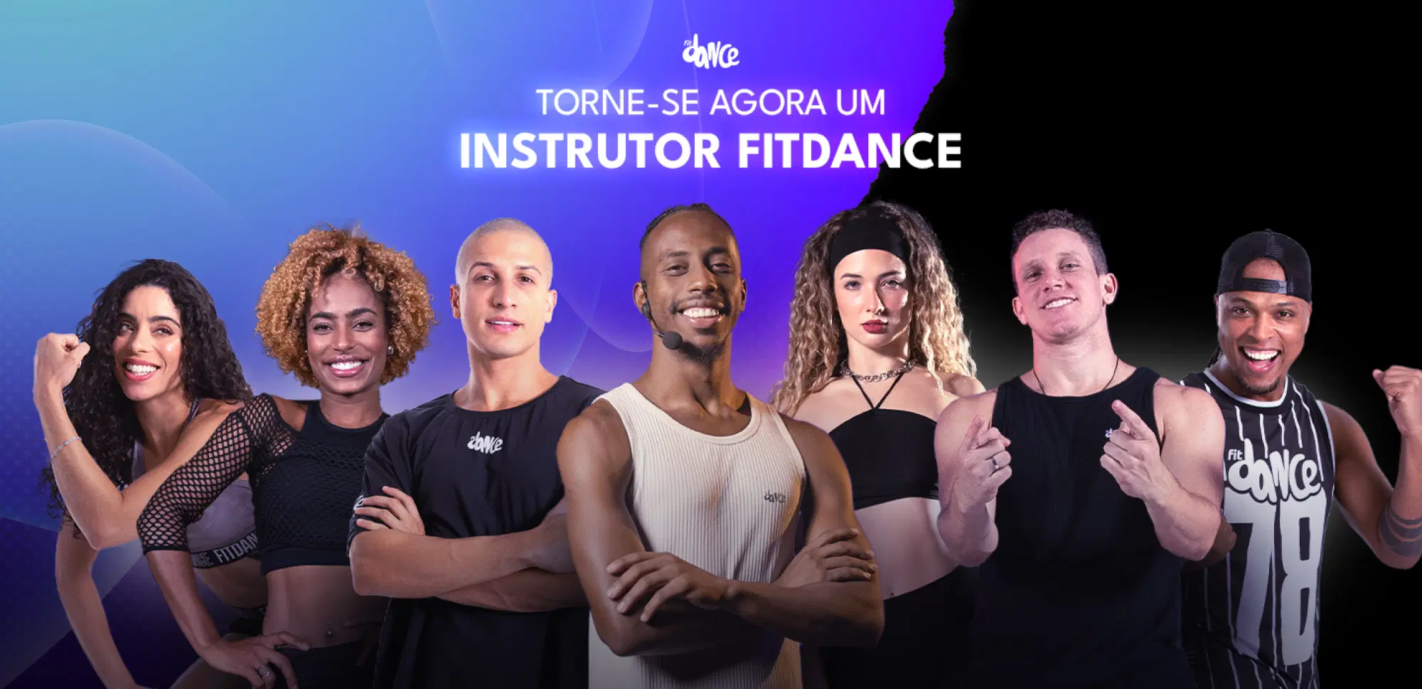 Banner torse-se agora um instrutor fitdance